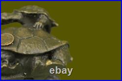 Bronze Sculpture Statue Turtle Reptile Garden Yard Art Hot Cast Home Decor Art