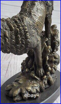 Bronze Statue WOLF Whining Mascot Animal Garden sculpture Yard Art Large Sale