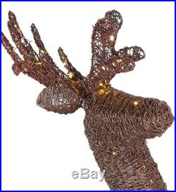 Brown Deer Animated Moving Head PVC Holiday Yard Christmas 60 in. 200 LED Lights