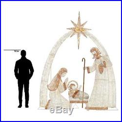 Christmas Giant Nativity Scene 120 in. 440-Light LED Holiday Yard Decoration