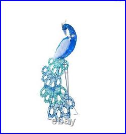 Christmas Holidays 70 Large Peacock Led Twinkling Lighted Outdoor Yard