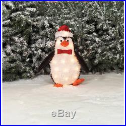 Christmas Light Sculpture Outdoor Lighted Yard Decorations Penguin Holiday Lawn