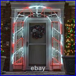 Christmas Lighted Decoration Outdoor LED Candy Archway Yard Art Light Display