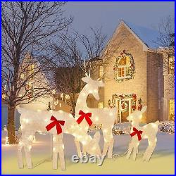 Christmas Pre Lit Deer Doe Xmas Lighted Sculpture Decoration Outdoor Yard Decor