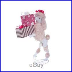 Christmas Yard Decor Poodle Dog with Presents 43in LED Lights Display Accent Prop