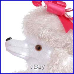 Christmas Yard Decor Poodle Dog with Presents 43in LED Lights Display Accent Prop