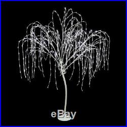 Christmas Yard Sculpture Willow Tree Pure White Lighted LED Outdoor Decor 5 Ft