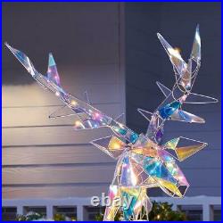 Color Changing Christmas Reindeer Outdoor Yard Decor Sparkling Holiday Sculpture