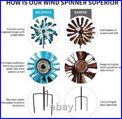 Colorful Metal Wind Sculpture for Garden Decoration