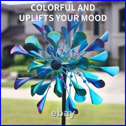 Colorful Metal Wind Sculpture for Garden Decoration