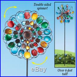 Colorfull Metal Wind Kinetic Spinner Garden Stake Windmill Yard Decor Sculpture