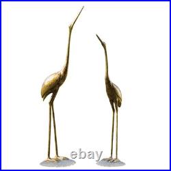 Crane Pair Statue Aluminum Home & Garden Decorative Collectible