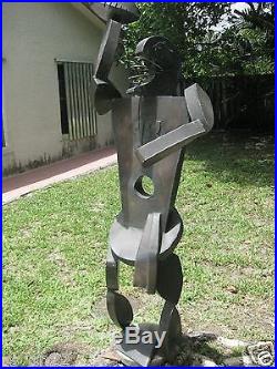 DAN MARINO Outdoor Standing WEATHERED STEEL Sculpture yard ART MIAMI DOLPHINS