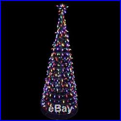 DISCOUNT LED Tree Sculpture Light Up Outdoor Christmas Colorful Yard Display