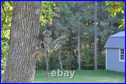 DIY Dragonfly Metal Yard Art Garden Sculpture Outdoor Lawn Decoration CNC Steel