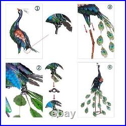 Decor Outdoor Statues Metal Peacock Decor for Outside Garden