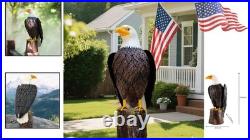 Decorative Bald Eagle Sculpture Perfect for Garden, Patio, or Living Room