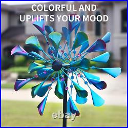 Decoroca Yard Large Wind Spinners Outdoor 72In Yard Wind Spinner & Sculpture f