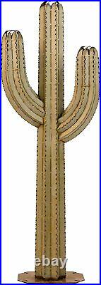 Desert Saguaro Cactus Tiki Torch (Small) Outdoor Metal Yard Art Sculpture Decor