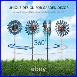 Dual Spin Sunflower Decor 84 Metal Yard Gift for Thanksgiving/Christmas