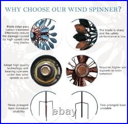 Durable Copper Wind Spinner Metal Yard Decor for Gardens & Festive Gifts