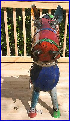 EE i EE i O Henry the Horse Reclaimed Metal Yard Sculpture Small Signed