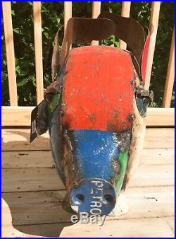 EE i EE i O When Pigs Fly Reclaimed Metal Yard Sculpture Large Signed