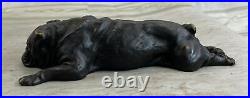 English Bulldog Garden Yard Outdoor Indoor Bronze Statue Sculpture Hand Made Art