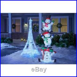 Festive Christmas LED Lighted Twinkling PVC Eiffel Tower 86 In. Tall Yard Decor