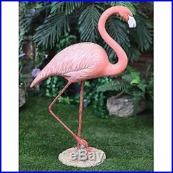 Flamingo Statue Walking Bird Garden Lawn Yard Outdoor Decor Pink Sculpture Large
