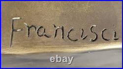 Flying Bronze Brown Patina Duck Statue Sculpture Ducks Bird Metal Yard Art Gift