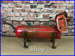 Folk Art Dog Yard Art Scrap Metal Junkyard Steel Welded Garden Decor 25