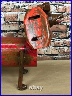 Folk Art Dog Yard Art Scrap Metal Junkyard Steel Welded Garden Decor 25