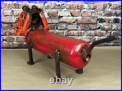 Folk Art Dog Yard Art Scrap Metal Junkyard Steel Welded Garden Decor 25