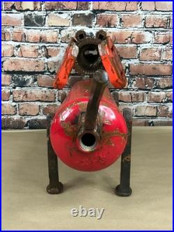 Folk Art Dog Yard Art Scrap Metal Junkyard Steel Welded Garden Decor 25