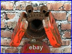 Folk Art Dog Yard Art Scrap Metal Junkyard Steel Welded Garden Decor 25