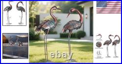 Freestanding Decorative Metal Heron Statues for Yard Perfect Mother's Day Gift