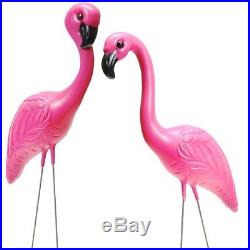 Fun Express Pink Flamingo Novelty Yard Lawn Art Garden Ornaments 1-Pack of 2