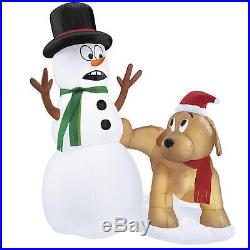 Funny Christmas Snowman And Dog Outdoor Yard Decor Xmas Holiday Inflatables New