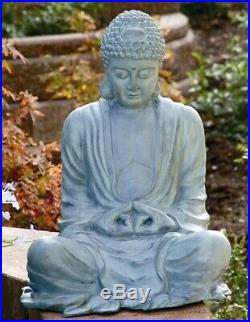 Garden Buddha Statue Sculpture Zen Patio Lawn Yard Art Metal SPI Home 31299