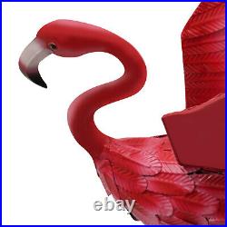 Garden Flamingo Statues and Sculptures, Outdoor Metal Bird Yard Art 3PCS