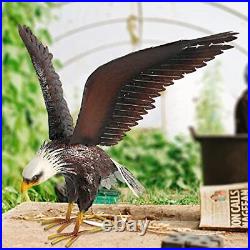 Garden Sculpture & Statue Bald Eagle Large Outdoor Statues Metal Yard Art