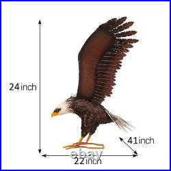Garden Sculpture & Statue, Bald Eagle Large Outdoor Statues Metal Yard Art, M