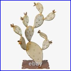 Garden Sculptures Outdoor Metal Cactus Yard Art Decor Steel Ornaments Lawn Patio