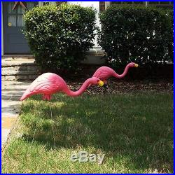 Garden Statue Outdoor Decor 27 in. Pink Resin Flamingo Yard Art Sculpture 50-Pck