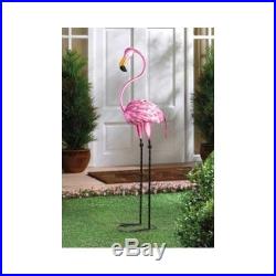 Garden Statues And Sculptures Lawn Décor Unique Yard Pink Figurine Metal Stake
