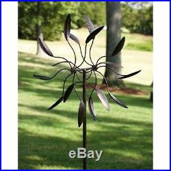 Garden Statues And Sculptures Spinning Metal Yard Art Decor Wind Spin Pin Wheel