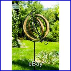 Garden Wind Spinner 6'ft Kinetic Sculpture Whirling Lawn Stake Modern Yard Decor