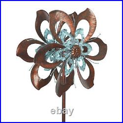 Garden Wind Spinner, Large Metal Wind Sculpture For Home Yard Windmill 84 inch