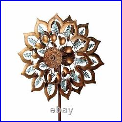 Garden Wind Spinner, Large Metal Wind Sculpture & Windmill For Outdoor Home Yard